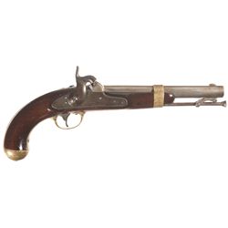 U.S. H. Aston Model 1842 Percussion Pistol