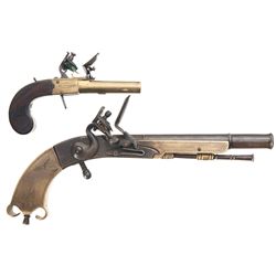Two George Goodwin Flintlock Pistols -A) George Goodwin Flintlock Pistol