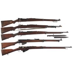 Five Bolt Action Military Rifles -A) Erfurt Kar 98a Bolt Action Rifle