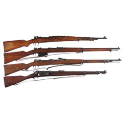 Four Military Bolt Action Longarms -A) Yugoslavian Contract Mauser Model 1924 Bolt Action Rifle