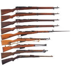 Nine Military Long Guns -A) Kokura Type 99 Bolt Action Rifle