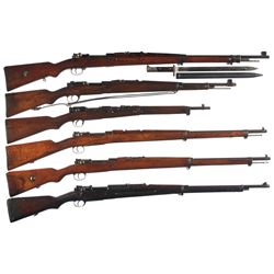 mauser persian bolt action longarms bayonet m98 rifle six rare military long