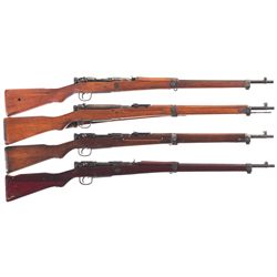 Four WWII Japanese Type 99 Bolt Action Rifles -A) Tokyo Juki KogyoType 99 Last Ditch Bolt Action Rif