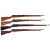 Image 1 : Four WWII Japanese Bolt Action Rifles -A) Nagoya Type 99 Bolt Action Rifle