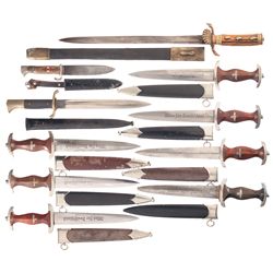 Ten German Knives
