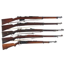 Five Bolt Action Military Rifles -A) Argentine Mauser Model 1891 Bolt Action Rifle