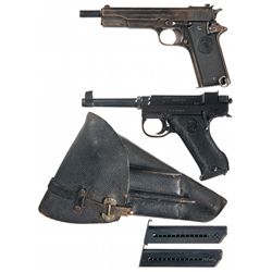 Two Semi-Automatic Pistols -A) Rare Star Model A Semi-Automatic Pistol