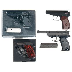 Four Semi-Automatic Pistols -A) Interarms Produced Walther Model PPK Semi-Automatic Pistol with Case
