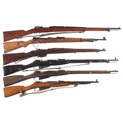 Six Bolt Action Military Longarms -A) Swedish Mauser Model 1896 Bolt Action Rifle