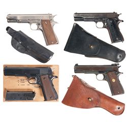 Four Semi-Automatic Pistols -A) Llama Model IX Semi-Automatic Pistol