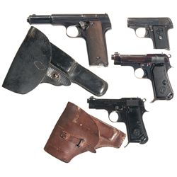Four Semi-Automatic Pistols -A) Astra Model 600/43 Semi-Automatic Pistol with Holster