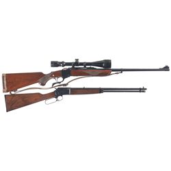 Two Sporting Rifles -A) Ruger No. 1 Falling Block Rifle with Scope and Sling