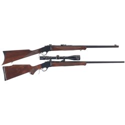 Two Browning B-78 Rifles -A) Browning Model B-78 Falling Block Rifle