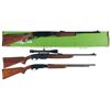 Image 1 : Three Remington Rifles -A) Remington Model 760 Gamemaster Slide Action Rifle with Box