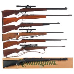 Six Rifles and One Shotgun -A) Marlin Model 57M Lever Action Rifle with Scope