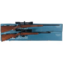 Two Boxed CZ Bolt Action Rifles -A) CZ Model 550 American Bolt Action Rifle with Scope