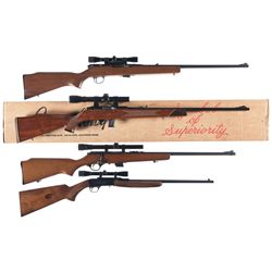 Four Sporting Rifles -A) Harrington & Richardson Model 700 Semi-Automatic Rifle with Scope