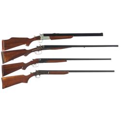 One Combination Gun and Three Shotguns -A) Savage Model 24B-DL Combination Gun