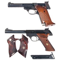 Two High Standard Semi-Automatic Target Pistols -A) High Standard Model 103 Supermatic Tournament Se