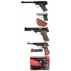Five Semi-Automatic Pistols -A) High Standard Model HB Semi-Automatic Pistol