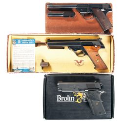 Three Boxed Semi-Automatic Pistols -A) High Standard Model GB Semi-Automatic Pistol