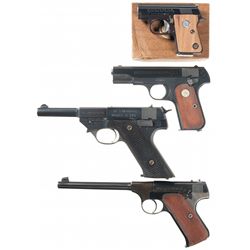 Four Semi-Automatic Pistols -A) Colt Junior Pocket Model Semi-Automatic Pistol with Box