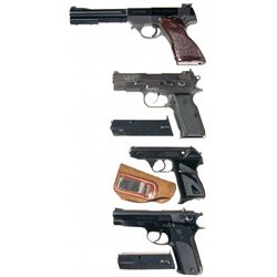 Four Semi-Automatic Pistols -A) High Standard Olympic Semi-Automatic Pistol in 22 Short