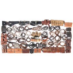 Large Lot of Leather Items