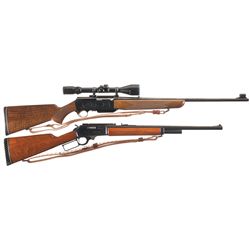 Two Rifles -A) Browning BAR Grade II Semi-Automatic Rifle with Scope