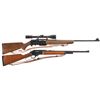 Image 1 : Two Rifles -A) Browning BAR Grade II Semi-Automatic Rifle with Scope