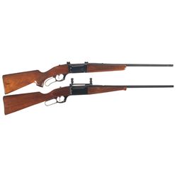 Two Savage Model 99 Lever Action Rifles -A) Savage Model 99-C Lever Action Magazine Rifle