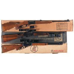 Three Boxed Lever Action Rifles -A) Savage Model 99-CD Deluxe Clip Model Lever Action Rifle