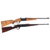 Image 1 : Two Savage Model 99 Rifles -A) Savage Model 99-E "Economy" Lever Action Rifle