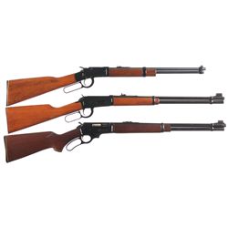 Three Lever Action Carbines -A) Ithaca Model 49 Lever Action Carbine