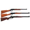 Image 1 : Three Lever Action Carbines -A) Ithaca Model 49 Lever Action Carbine