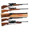 Image 1 : Five Sporting Rifles -A) Marlin Model 444 Lever Action Rifle with Scope and Sling