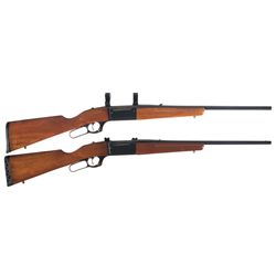 Two Savage Model 99 Rifles -A) Savage A Series Model 99-A Lever Action "Brush Gun" Rifle