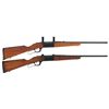 Image 1 : Two Savage Model 99 Rifles -A) Savage A Series Model 99-A Lever Action "Brush Gun" Rifle