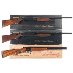 Three Boxed Shotguns -A) Browning BPS Slide Action Shotgun