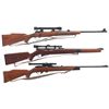 Image 1 : Three Scoped Bolt Action Sporting Rifles -A) Winchester Model 70 Bolt Action Rifle