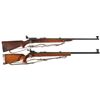 Image 1 : Two Winchester Model 52 Target Rifles -A) Early Winchester Model 52 Bolt Action Target Rifle with Sl