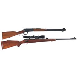 Two Winchester Rifles -A) Winchester Model 94 Lever Action Carbine