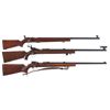 Image 1 : Three 22 Bolt Action Target Rifles -A) Martially Inspected Remington 513-T Matchmaster Bolt Action R