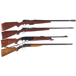 Three Shotguns and One Rifle -A) Mossberg Model 183K Bolt-Action Shotgun with C-Lect Choke