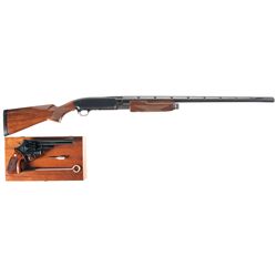 One Shotgun and One Revolver -A) Browning BPS Field Model Slide Action Shotgun