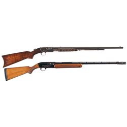 Two Long Guns -A) Remington Model 12 Slide Action Rifle