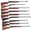 Image 1 : Nine Longarms -A) Winchester Model 75 Sporting Bolt Action Rifle