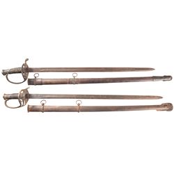 Two Reproduction Confederate Staff & Field Officer's Swords