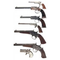 Seven Handguns -A) Stevens No. 41 Pocket Pistol