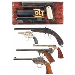 Six Handguns -A) Colt Model 1902 Military Pistol with Conversion Kit